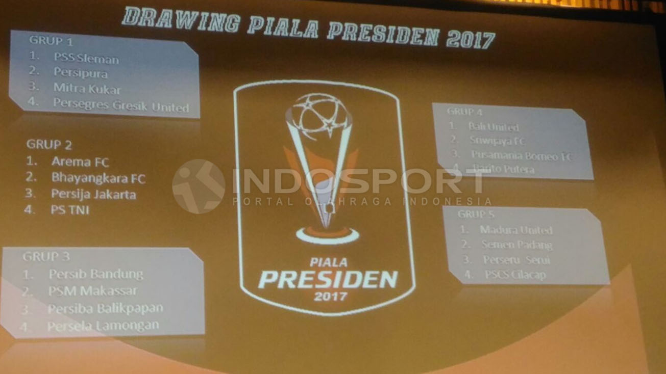 Persib Jumpa PSM Berikut Hasil Drawing Piala Presiden 2017